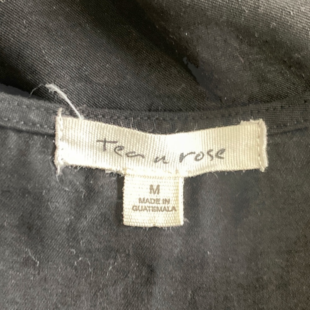 Tea n Rose Adams Wide Leg Black Jumpsuit Size M - Picture 4 of 9